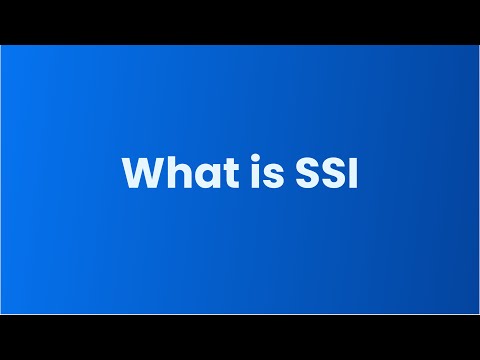 What is SSI (self sovereign identity)