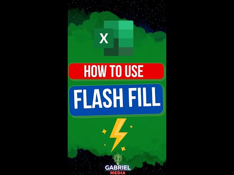 How To use Flash Fill in Excel