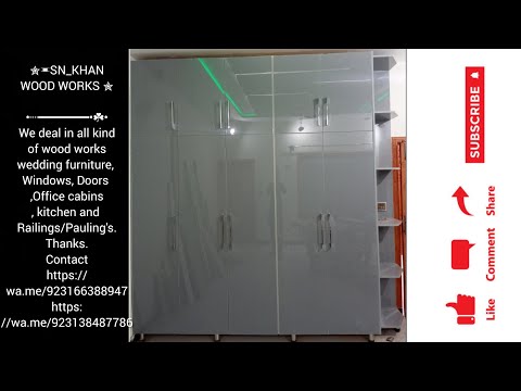 we make new room almari with u. v glass sheet || + cacher qabza.