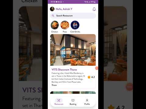 Restaurant Table Booking & Managament System | React Native | Mobile app | coding #shorts