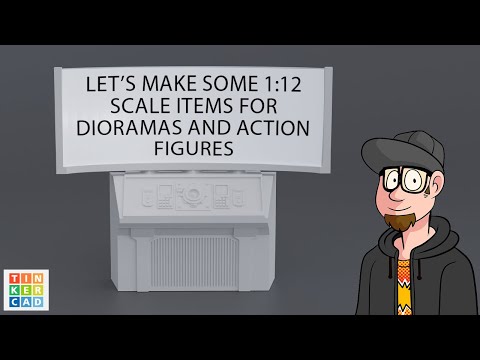 Making 1:12 scale items for 3D printing for Dioramas and Action Figures