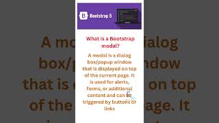 bootstrap | What is a Bootstrap modal