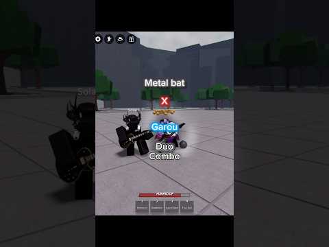 Metal bat X garou duo combo @solar-bluelock  #roblox #shorts #saitamabattlegrounds #tsb #teamcombo