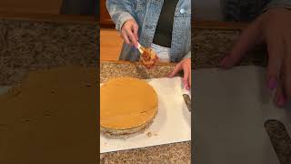 Dulce De Leche Buttercream Waffle Cake Easy No Bake Dessert #nobakedessert