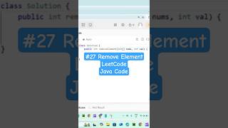 #27 Remove element | LeetCode | Java #leetcode #javaprogramming #coding #27