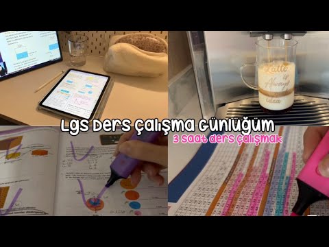 Lgs Ders Çalışma Günlüğüm#13 //3saat ders çalışmak💖✨// #studywithme #lgsdersçalışmagünlüğüm #keşfet 