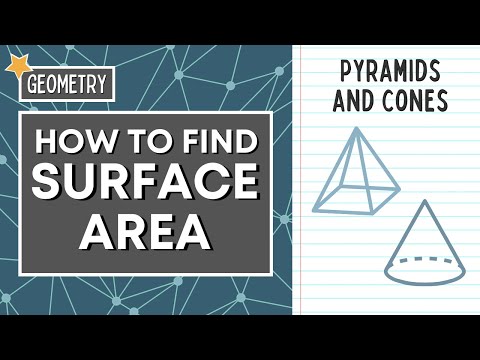 FIND THE SURFACE AREA OF PYRAMIDS AND CONES | GEOMETRY