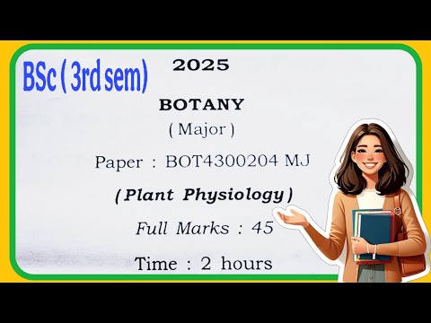 Gauhati University previous year question paper of  plant physiology botany / FYUGP 2025