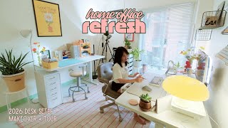my cozy 10m² studio 🪴 2026 home office setup for wfh, filming, hobbies (desk makeover + tour!)