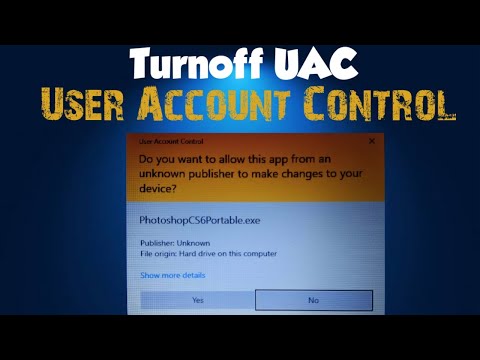 How To Turn off User Account Control on windows 10 in hindi.