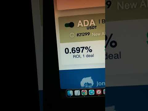 XRP automated, passive,  Binance algo bot,  1.24% ROI in 1 day