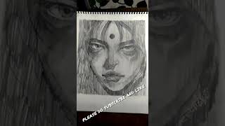 I TRIED FOLLOWING A YT SKETCH TUTORIAL BUT GIVING MY OWN TOUCH #YouTubeShorts