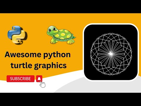 Python turtle graphics tutorial | Flower Design | Turtle graphics