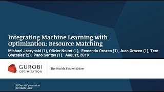 Integrating Machine Learning with Mathematical Optimization: Resource Matching