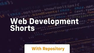 Web development shorts