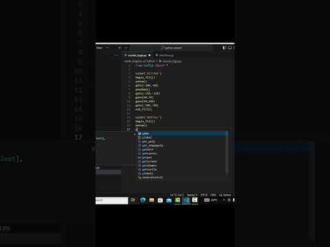 VS Code Logo Using Python ✨💙| With Short Lines Of Code #shortvideo #viralshorts #python #vscode . .