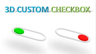 3D CUSTOM CHECKBOX Using Pure HTML and CSS | 3D Animated Checkbox Design With Pure CSS