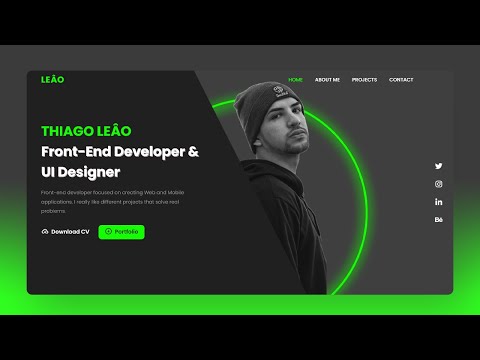 Create a Stunning Responsive Portfolio Website with HTML & CSS | Step-by-Step Tutorial