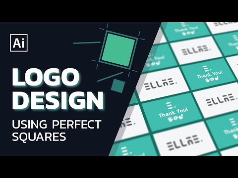 How to design a logo using perfect squares in adobe illustrator