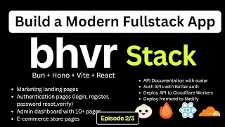 BHVR Stack Ep.2: Authentication, API Docs, Roles, Dashboard & 10+ Pages , Online store + Deployment