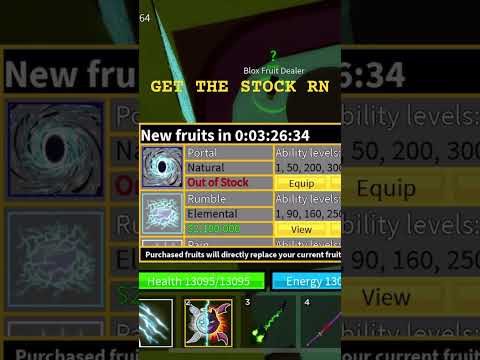 W STOCK #roblox #bloxfruits