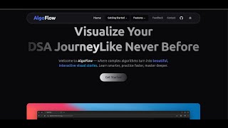 AlgoFlow–  My DSA Code & Algorithm Visualizer #nextjs #dsa #javascript #reactjs