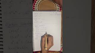 Algebraic identities #cbse #maths #study #youtubeshorts #trendingshorts #viralshorts #mathstricks