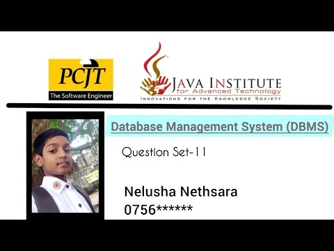 QSET-11 | Database Management System(DBMS)