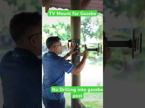 Tv mount for gazebo
