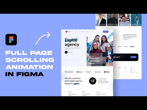 Full Page Scrolling Animation in Figma | Figma Prototype