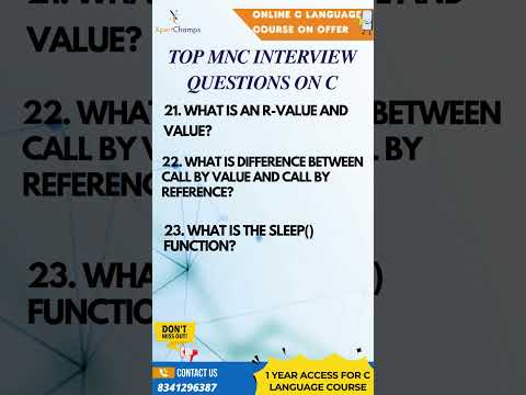 Top C Interview Questions part-6 | XpertChamps Insights #skillstruct