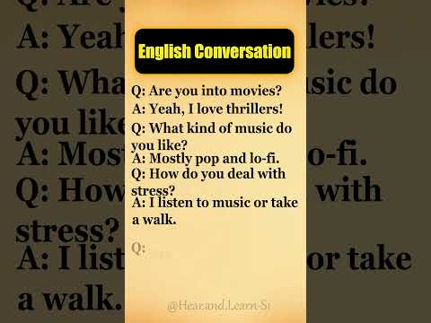 Daily English Conversation (Part 6) | 10 New English Questions and Answers | Speak Naturally