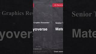 Remote dev jobs of the day | Jul 3, Mon #shorts