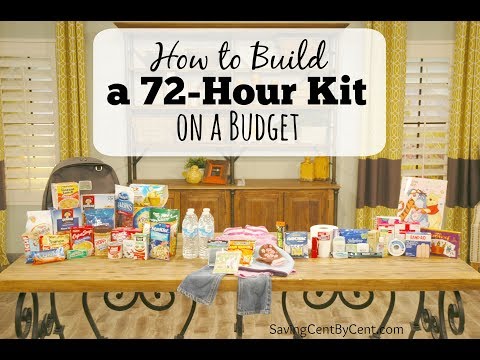How to Build a 72-Hour Kit on a Budget