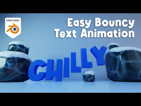 Bring Your 3D Text to Life - Bouncing Animation in Blender