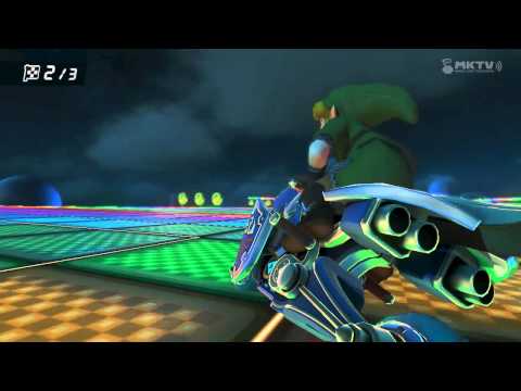 Wii U - Mario Kart 8 - (SNES) Rainbow Road