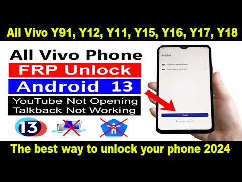 ALL Vivo Y91, Y12, Y11, Y15, Y16, Y17, Y18 All Type Password Pattern unlock frp bypass 2024