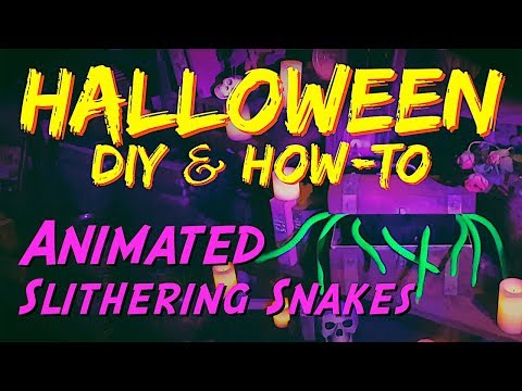 DIY Animated Snakes HALLOWEEN Prop & How-To Video Tutorial