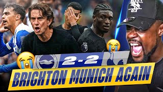 HOW DID VICARIO LET THAT GO IN??😡 BRIGHTON MUNICH AGAIN! 😭 Brighton 2-2 Tottenham EXPRESSIONS REACTS