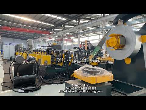 Automated line for silo stiffeners / Metallic silos stiffener profiling line / Machine to make silo