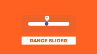 Animated Range Slider using HTML CSS & JavaScript | CSS Range Slider | Codebari