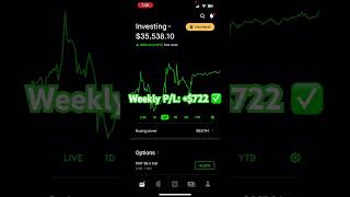 Made $700 in One Week 📈 #stocks #everythingrobcrypto #stocktrading #robinhood #stockmarket