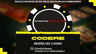 CODERE CASINO RESEÑA 2025 – RETIROS, BONOS, TÉRMINOS Y CÓDIGO PROMO