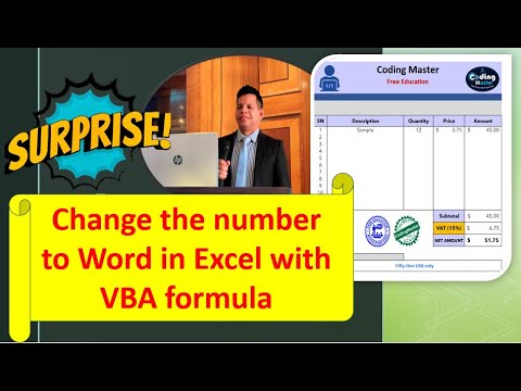Change the number to Word in Excel with this formula