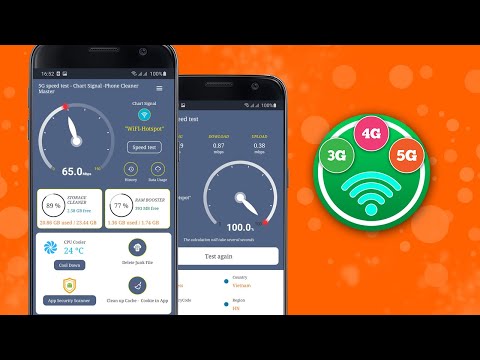 5G speed test - Chart Signal -Phone Cleaner Master