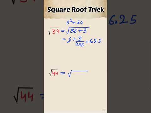 Square Root Trick | square root tricks in vedic maths | square root trick math masti..
