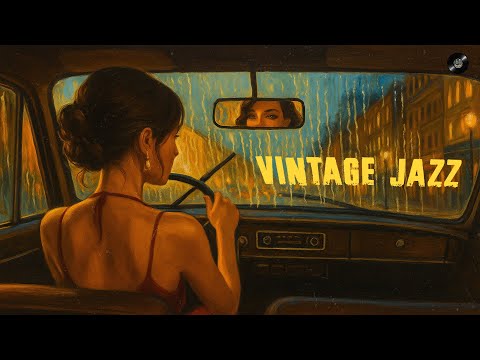 Vintage Jazz Music – Rainy Drive Aesthetic with Classic Female Vibes | Relaxing Jazz Soundtrack