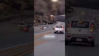 Sedan Strikes Back and Flips Car😬