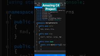 Amazing Csharp Project #coding #csharp #csharptutorial #designpatterns #ccoding #csharpproject