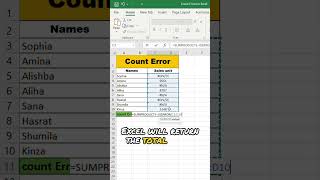 ⚠️ Excel Error Counting Tricks You Must Know